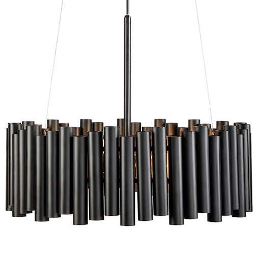 LAMPA wisząca LEVEL 107925 Markslojd metalowa OPRAWA modernistyczny ZWIS rurki czarne
