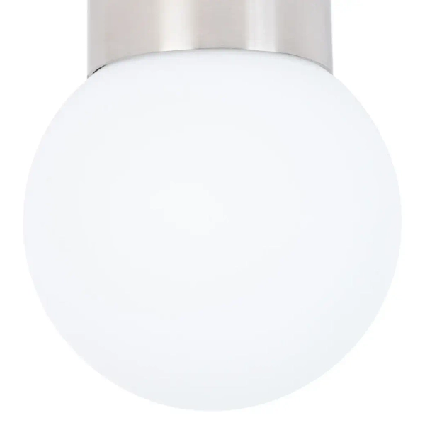 Sufitowa lampa na korytarz Hotel Mood 41310 kula biała srebrna