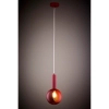 Burgundowa lampa wisząca VITRUM oczko 1xE27 metalowa do jadalni 41636