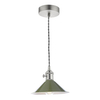Antyczna lampa do kuchni Hadano HAD0161-07 Dar Lighting zielony szary