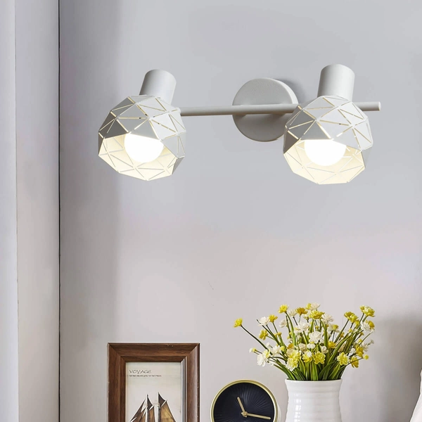 Spot LAMPA sufitowa REUS LP-8069/2WS WH Light Prestige metalowa OPRAWA regulowane reflektorki białe