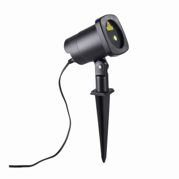 Ogrodowy reflektor LASER czarny LED 6W IP44 wbijany do ogrodu energooszczędny 19940-18