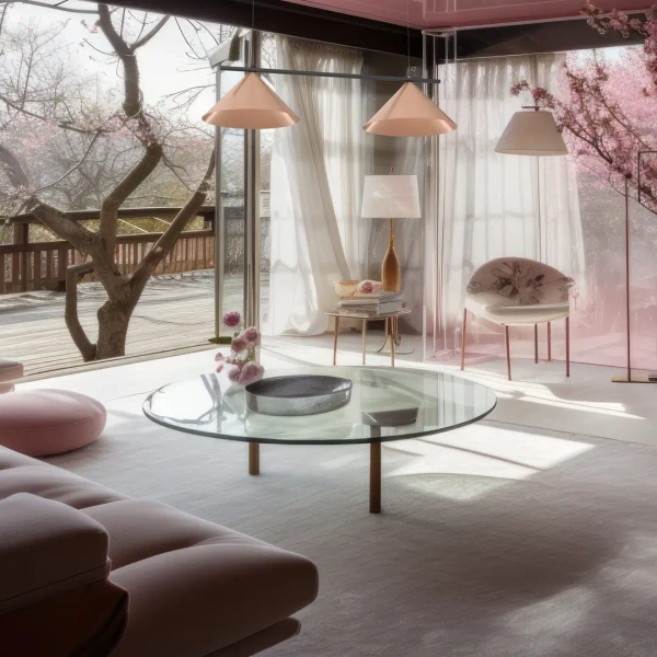 Wisząca lampa do jadalni CAPITAL MLP0944 stożki na belce miedziany