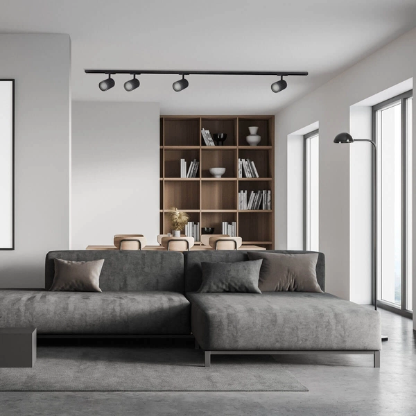 1-fazowy system szynowy Tokio LP-787 SET 1F BK tuby z regulacją czarny