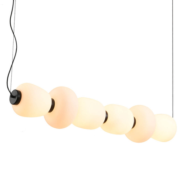 Lampa wisząca BRILLA ST-CP241210-6L BLACK WHITE LED 69W 3000K czarny biały