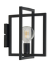 Loftowa LAMPA ścienna EDEN 32239 Sigma prostokątna do przedpokoju czarna