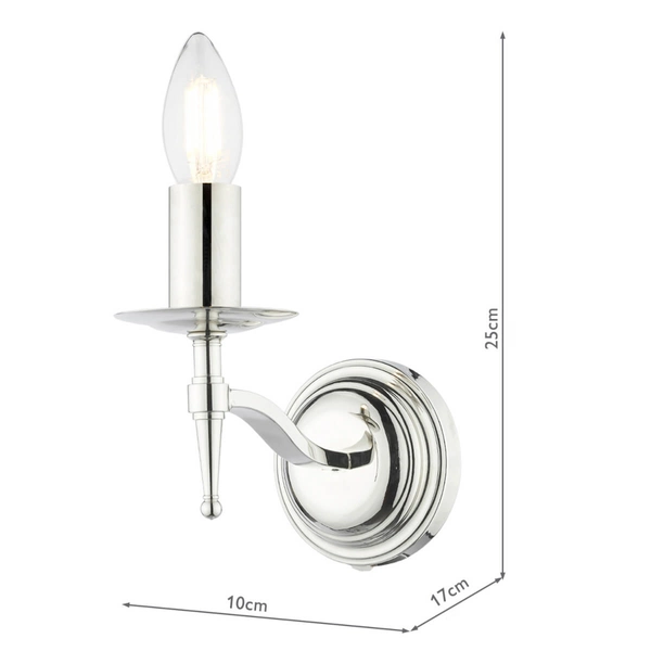 Pałacowy kinkiet ścienny Marble MAR0738-EH Dar Lighting świecznikowy srebrny