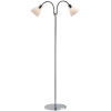Lampa podłogowa podwójna Ray 63224033 metalowa szklana biała chrom