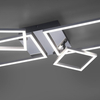 Sufitowa lampa geometryczna IVEN 14030-55 LED 40W 3000K srebrny biały