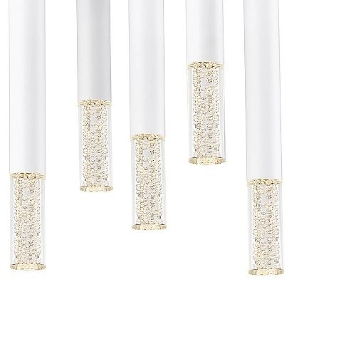 Tuby natynkowe One biały plafon LED 55W 3000K do sypialni bąbelki