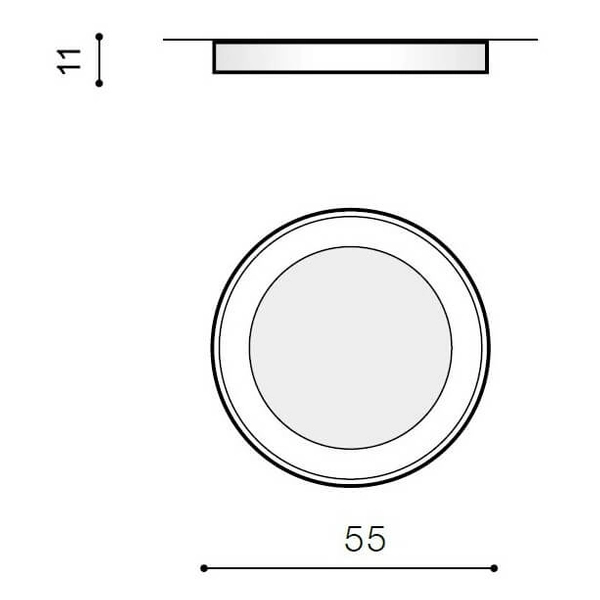 Okrągła lampa sufitowa Sovana AZ2726 LED 50W 3000-6500K czarna