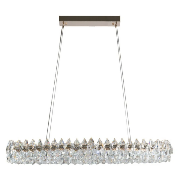 Oprawa wisząca BARLETTA różowe złoto AZ6905 1xLED 120W 3000K kryształy