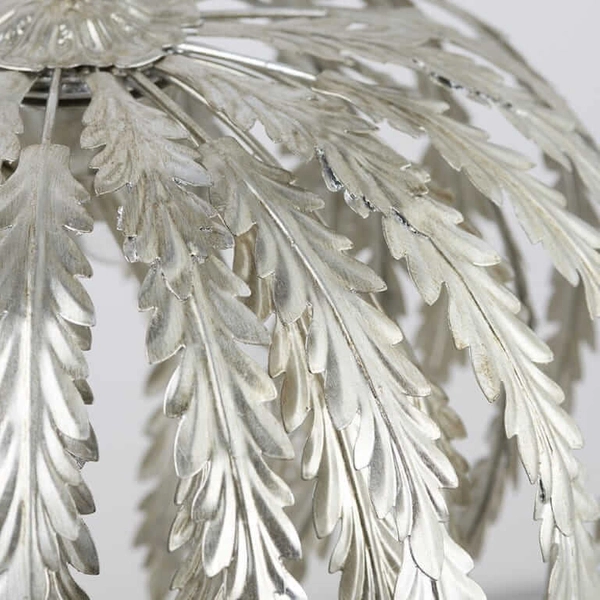 Designerska lampa wisząca do jadalni srebrna Delphine OUTLET