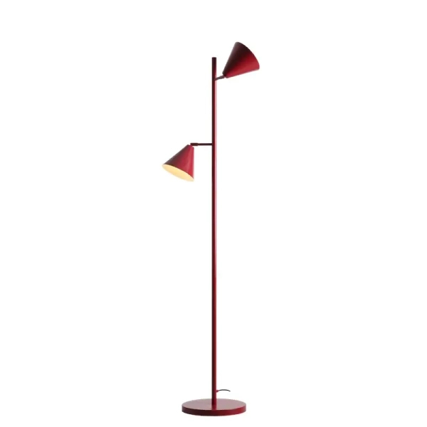 Regulowana lampa stojąca FORM 1108A15_2 metalowa stożki czerwone