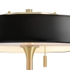 Lampa stołowa Artdeco MT8872 black Step włącznik na sznurku czarna złota