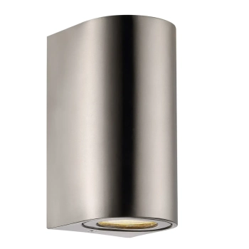 Lampa ścienna na zewnątrz Canto 49721034 IP44 tuba metalowa srebrny