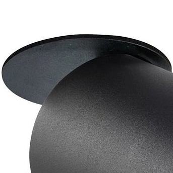 Sufitowa lampa tuba PALLAS 314130 metalowy wpust czarny ruchomy