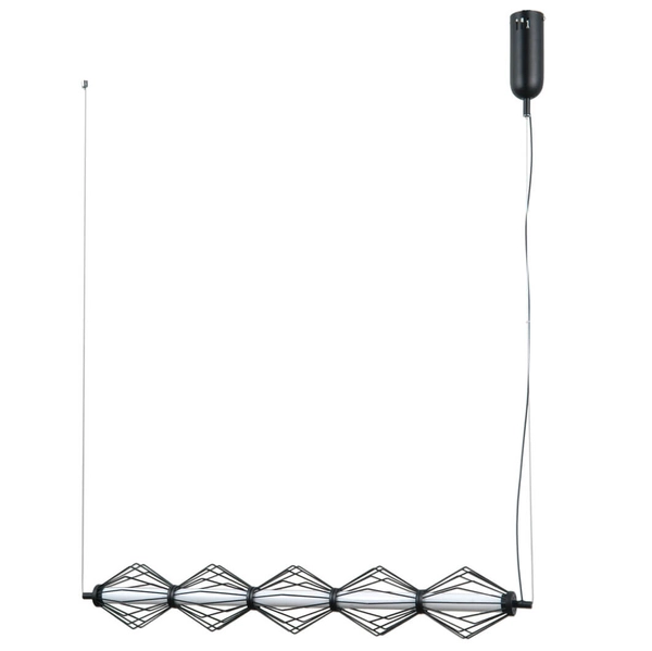 Metalowa lampa wisząca Sevil PND-34403-5-BK LED 125W 3000K czarny