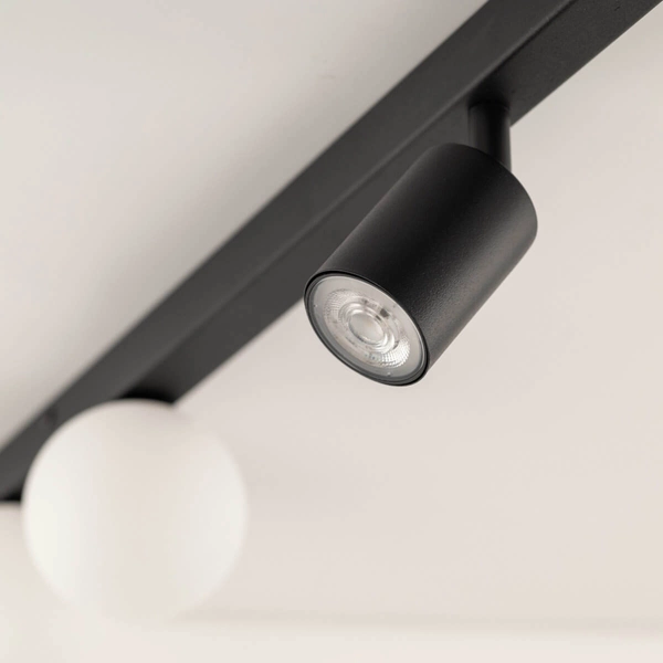 Nasufitowa lampa na belce Vox 10002 tubki balls czarna biała