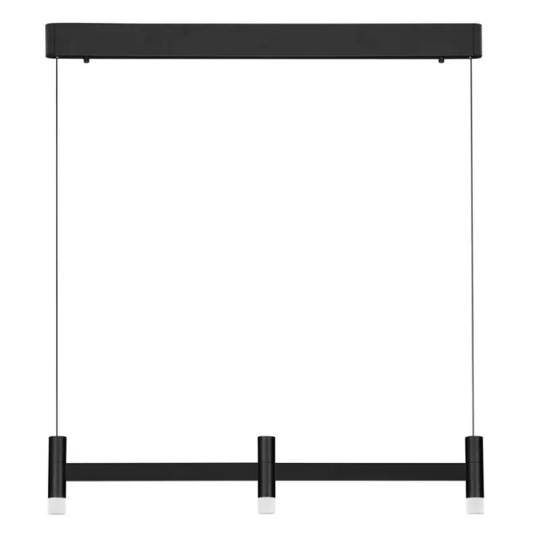 Potrójna lampa wisząca do salonu CORVETA LE45426 LED 12W 3000K czarna