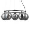 Szklana lampa wisząca Molite PND-1098-5R-BK kulista loftowa czarna
