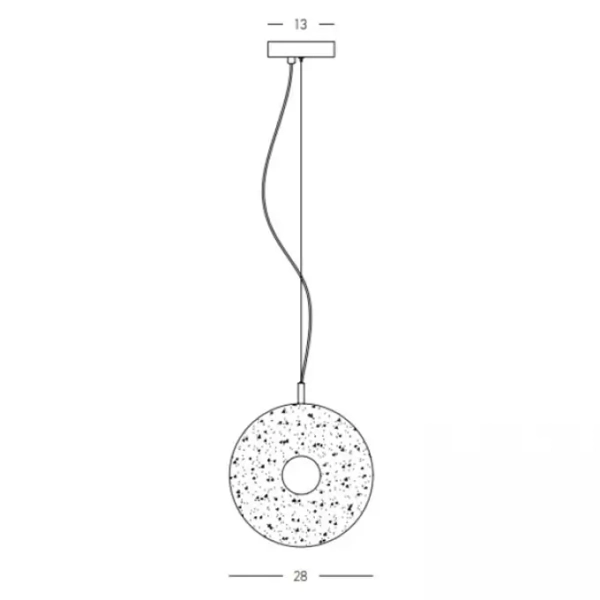 Nowoczesna lampa wisząca 23072 LED 8W 3000K nad blat kuchenny czarny