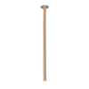 Metalowa sufitowa lampa ALHA 9427 Dohar tuba do sypialni platynowa
