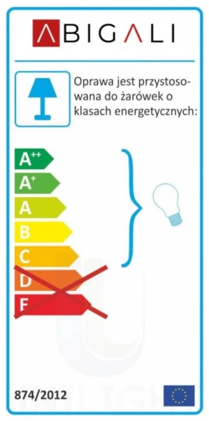 LAMPA wisząca OW-E27 Abigali metalowa OPRAWKA na żarówkę zwis czarny