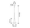 Industrialna LAMPA wisząca KANZAKI 7940 Shilo loftowa OPRAWA metalowy zwis LED 4,5W 3000K czarny