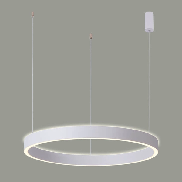 Lampa wisząca okrąg Brasco PND-56215D-060RPP-WH-3KS4K-TRDIMM Italux LED 60W 3000-4000K biały