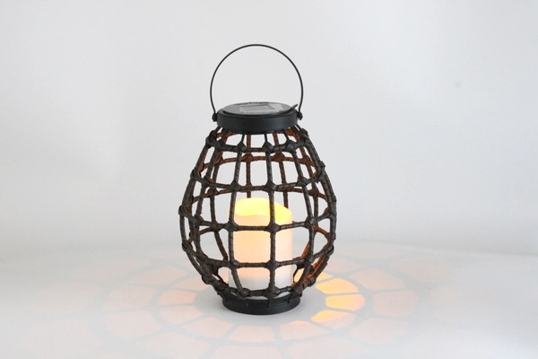 Solarny lampion ogrodowy Koge 313249 LED czujnik zmierzchu czarna