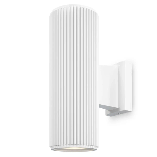 Kinkiet ogrodowy tuba Rando O419WL-02W metalowy biały