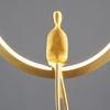 Designerska lampa wisząca Amici ST-D7774 gold 7W 3000K do salonu okrąg złota