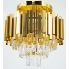 Sufitowa lampa kryształowa Valetta 6268/4B TR do jadalni złoty