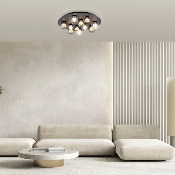 Sufitowa lampa na pilot PURE LINES czarna 6588-15 11xLED 3W 2200-5000K zmienna barwa