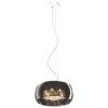 Wisząca lampa CRYSTAL P0076-06X-F4FZ szklana glamour z kryształkami chrom