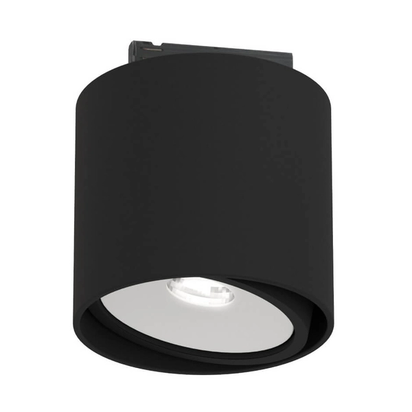 LAMPA sufitowa Neo Nero Mobile Track+UFO BI Orlicki Design metalowa OPRAWA do systemu szynowego 1-fazowego czarna biała