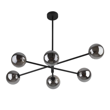 Przydymiona lampa sufitowa Sarius 6236 TK Lighting grafitowa czarna