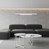 Lampa zwisająca Cali LP-1301/1P L WH Smart LED 47W 3000-6000K biała OUTLET