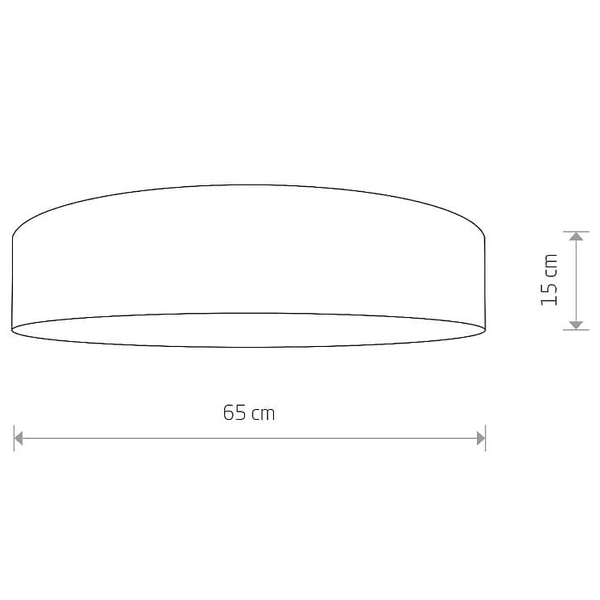Okrągła lampa sufitowa Laguna 8957 Nowodvorski z aksamitu kremowa