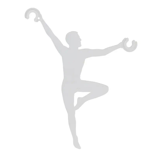 Regulujący uchwyt dekoracyjny do przewodów ACROBAT 11795 biały