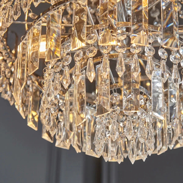 Żyrandol glamour Amadis 96826-CH kryształowy przezroczysty chrom