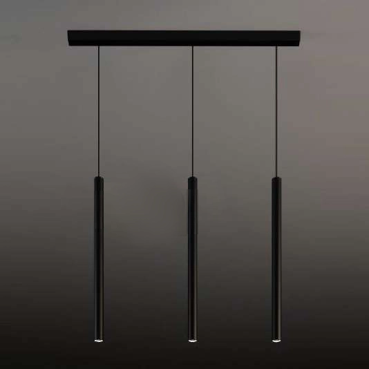 LAMPA wisząca YABU 5527 Shilo metalowa OPRAWA zwis LISTWA sufitowa sople tuby czarne