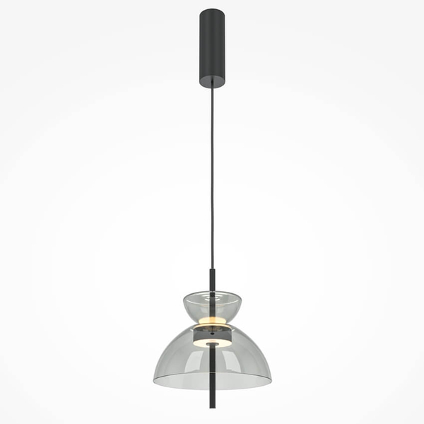 Lampa do sypialni zwis Bangkok MOD185PL-L11B3K2 LED 12W 3000K czarny szary