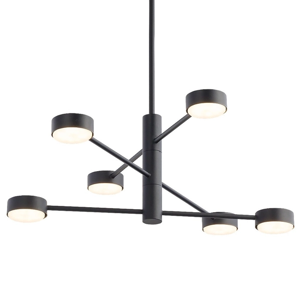 Sufitowa LAMPA regulowana ORBIT 7946 Nowodvorski industrialne molekuły sticks do jadalni czarne