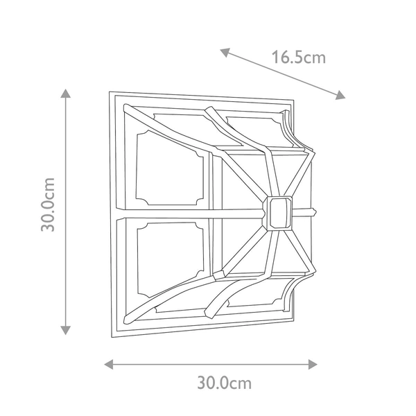 Kinkiet zewnętrzny podtynkowy CP12-BLACK Elstead do ogrodu szklany czarny