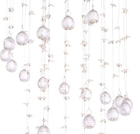 Sufitowa lampa Tropez 68595-4 kaskada kryształków chrom