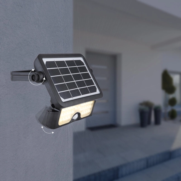 Oświetlenie zewnętrzne Solar 36483 Globo LED 5W 3000K z czujnikiem IP65 czarne