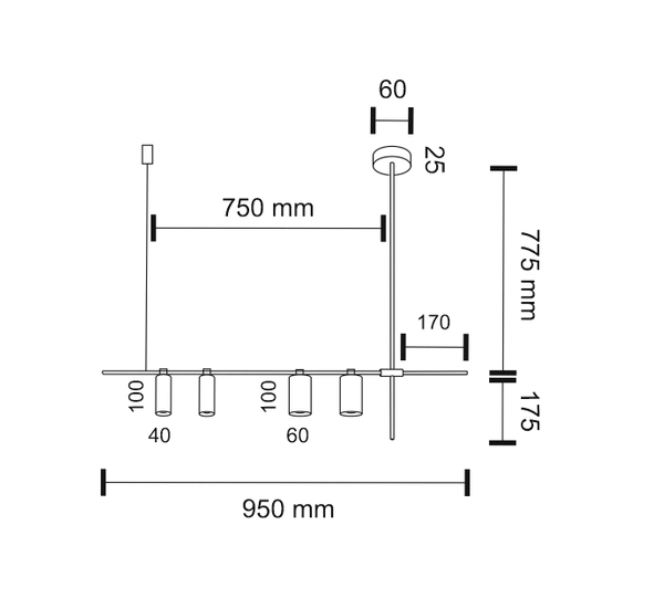 Wisząca LAMPA industrialna NAMASU 7929 Shilo regulowana OPRAWA metalowy ZWIS tuby białe