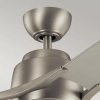 Lampa sufitowa z wentylatorem Zeus nikiel KLF-ZEUS-60-BN 12W 4000K